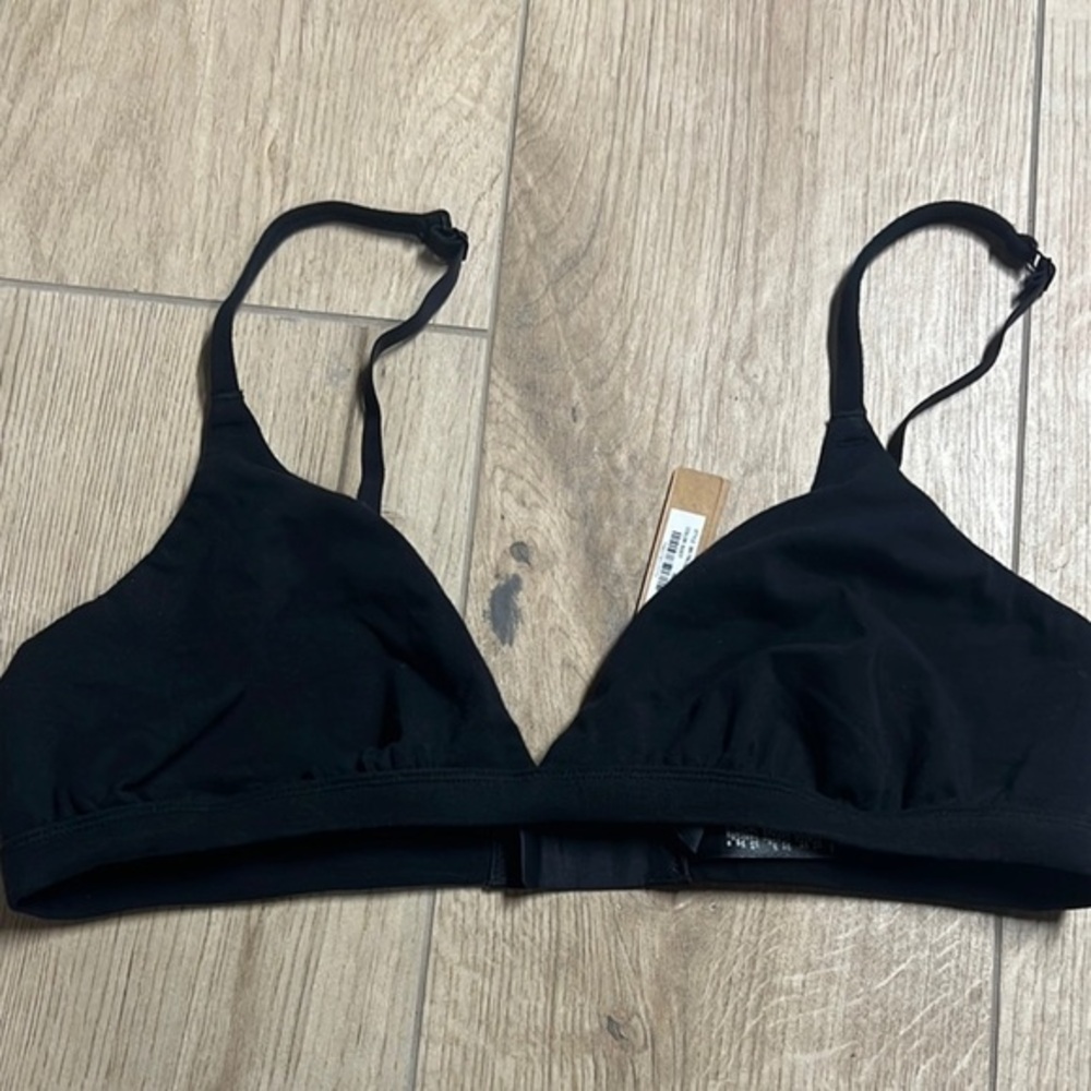Skims‎ Greyish Black Triangle Bralette